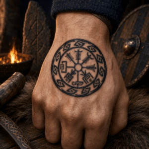 Tatouage bouclier viking​