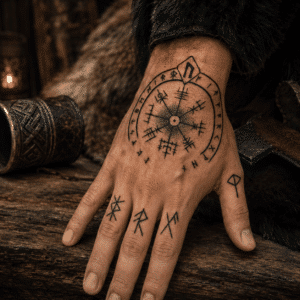 Tatouage viking main