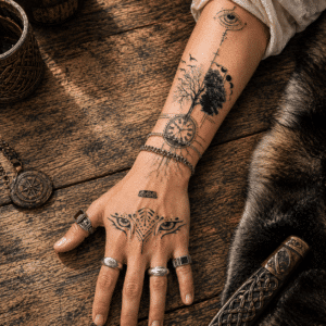 Arbre de vie viking tatouage​