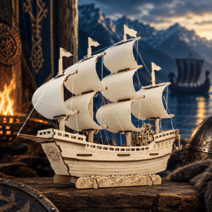 Maquette bateau Viking bois​