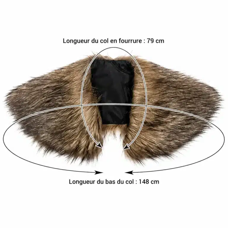 Cape en fourrure Viking médiévale femme