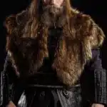 Cape en fourrure Viking médiévale homme - Marron
