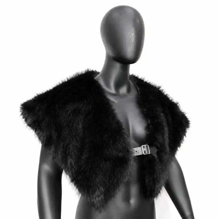 Cape en fourrure Viking médiévale homme